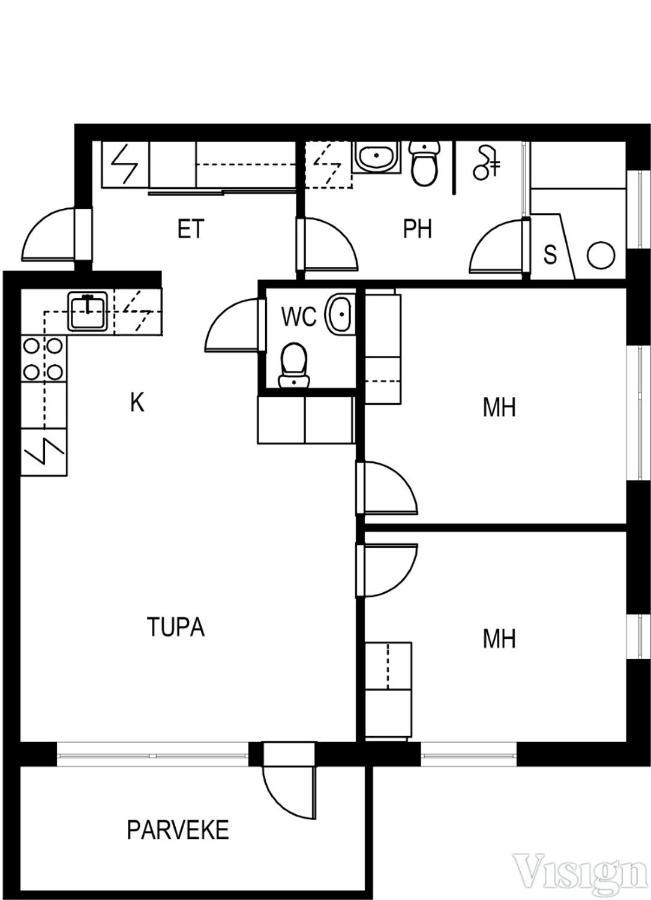 Levin Kunkku B2 Apartment Grey מראה חיצוני תמונה